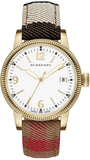 Burberry Utilitarian White Dial Multicolor Leather Strap Watch for Women - BU7853 Authentic Buy Shop Now