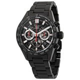 Tag Heuer Carrera Automatic Chronograph Black Dial Black Steel Strap Watch for Men - CBG2090.BH0661 Authentic Buy Shop Now