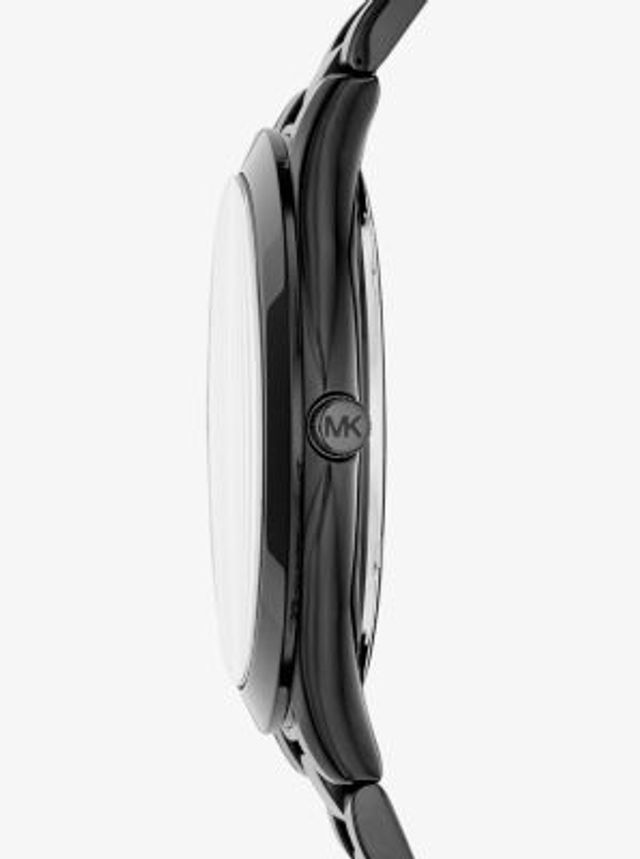 Michael Kors Slim Runway Black Dial Black Steel Strap Watch for Women - MK3589 Authentic Buy Shop Now