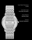 Emporio Armani Minimalist Green Dial Silver Steel Strap Watch for Men - AR11644 Authentic Buy Shop Now