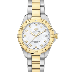 Tag Heuer Aquaracer White Mother of Pearl Dial Watch for Women - WBD1322.BB0320 Authentic Buy Shop Now
