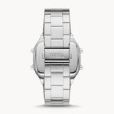 Fossil Retro Digital Silver Dial Silver Steel Strap Watch for Men - FS5844 Authentic Buy Shop Now