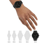 Tommy Hilfiger Tyson Chronograph Black Dial Black Steel Strap Watch For Men - 1710590 Authentic Buy Shop Now