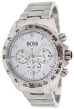 Hugo Boss Ikon Chronograph White Dial Silver Steel Strap Watch for Men - 1512962 Authentic Buy Shop Now