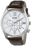 Hugo Boss Attitude White Dial Brown Leather Strap Watch for Men - 1513609 Authentic Buy Shop Now