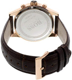 Hugo Boss Jet Grey Dial Brown Leather Strap Watch for Men - 1513281 Authentic Buy Shop Now