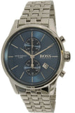 Hugo Boss Jet Blue Dial Silver Steel Strap Watch for Men - 1513384 Authentic Buy Shop Now