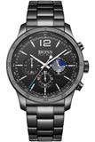 Hugo Boss Professional Black Dial Black Steel Strap Watch for Men - 1513528 Authentic Buy Shop Now