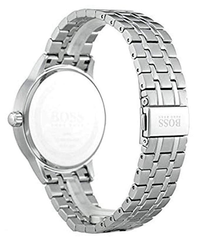Hugo Boss Officer Black Dial Silver Steel Strap Watch for Men - 1513614 Authentic Buy Shop Now