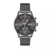 Hugo Boss Associate Grey Dial Grey Mesh Bracelet Watch for Men - 1513870 Authentic Buy Shop Now