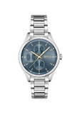 Hugo Boss Grand Course Blue Dial Silver Steel Strap Watch for Women - 1502583 Authentic Buy Shop Now
