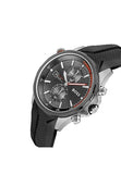Hugo Boss Globetrotter Grey Dial Black Silicone Strap Watch for Men - 1513931 Authentic Buy Shop Now