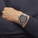Hugo Boss Admiral Black Dial Silver Mesh Bracelet Watch for Men - 1513904 Authentic Buy Shop Now