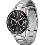 Hugo Boss Allure Chronograph Black Dial Silver Steel Strap Watch for Men - 1513922 Authentic Buy Shop Now