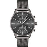 Hugo Boss Associate Black Dial Black Mesh Bracelet Watch for Men - 1513769 Authentic Buy Shop Now