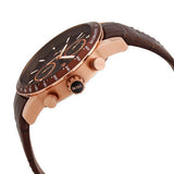Hugo Boss Rafale Chronograph Brown Dial Brown Leather Strap Watch For Men - 1513392 Authentic Buy Shop Now