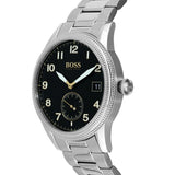 Hugo Boss Legacy Black Dial Silver Steel Strap Watch for Men - 1513671 Authentic Buy Shop Now