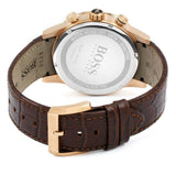 Hugo Boss Rafale Chronograph Brown Dial Brown Leather Strap Watch For Men - 1513392 Authentic Buy Shop Now