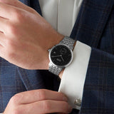 Hugo Boss Corporal Black Dial Silver Mesh Bracelet Watch for Men - 1513641 Authentic Buy Shop Now