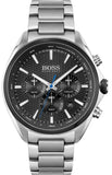 Hugo Boss Montre Distinct Black Dial Silver Steel Strap Watch for Men - 1513857 Authentic Buy Shop Now