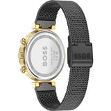 Hugo Boss Flawless Black Dial Black Mesh Bracelet Watch for Women - 1502627 Authentic Buy Shop Now