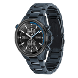 Hugo Boss Globetrotter Black Dial Black Steel Strap Watch for Men - 1513824 Authentic Buy Shop Now