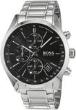 Hugo Boss Grand Prix Black Dial Silver Steel Strap Watch for Men - 1513477 Authentic Buy Shop Now