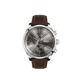 Hugo Boss Grand Prix Grey Dial Brown Leather Strap Watch for Men - 1513476 Authentic Buy Shop Now