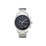 Hugo Boss Grand Prix Black Dial Silver Steel Strap Watch for Men - 1513477 Authentic Buy Shop Now