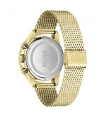 Hugo Boss Admiral Chronograph Black Dial Gold Mesh Bracelet Watch for Men - 1513906 Authentic Buy Shop Now