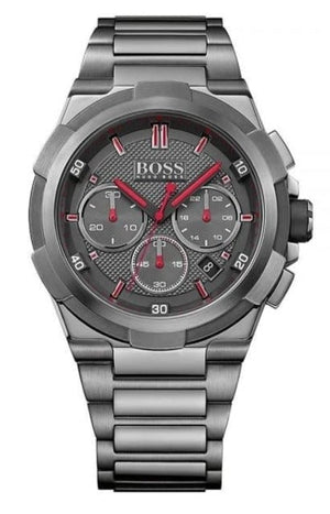 Hugo Boss Supernova Grey Dial Grey Steel Strap Watch for Men - 1513361 Authentic Buy Shop Now