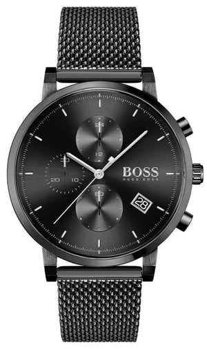 Hugo Boss Integrity Black Dial Black Mesh Bracelet Watch for Men - 1513813 Authentic Buy Shop Now
