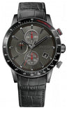 Hugo Boss Rafale Chronograph Grey Dial Black Leather Strap Watch For Men - HB1513445 Authentic Buy Shop Now