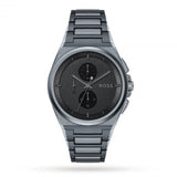 Hugo Boss Steer Chronograph Quartz Grey Dial Grey Steel Strap Watch For Men - 1513996 Authentic Buy Shop Now