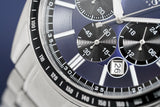 Hugo Boss Chronograph Driver Blue Dial Silver Steel Strap Watch for Men - 1513081 Authentic Buy Shop Now
