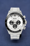 Hugo Boss Ikon White Dial Silver Steel Strap Watch for Men - 1512964 Authentic Buy Shop Now