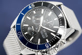 Hugo Boss Ocean Edition Black Dial Silver Mesh Strap Watch for Men - 1513742 Authentic Buy Shop Now
