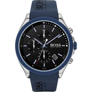 Hugo Boss Velocity Black Dial Blue Rubber Strap Watch for Men - 1513717 Authentic Buy Shop Now