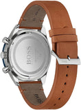 Hugo Boss Santiago Blue Dial Brown Leather Strap Watch for Men - 1513860 Authentic Buy Shop Now
