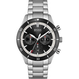 Hugo Boss Santiago Black Dial Silver Steel Strap Watch for Men - 1513862 Authentic Buy Shop Now