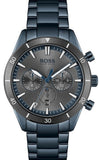 Hugo Boss Santiago Grey Dial Blue Steel Strap Watch for Men - 1513865 Authentic Buy Shop Now