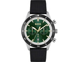 Hugo Boss Santiago Green Dial Black Nylon Strap Watch for Men - 1513936 Authentic Buy Shop Now