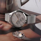 Hugo Boss Jet Chronograph Grey Dial Silver Mesh Bracelet Watch for Men - 1513440 Authentic Buy Shop Now