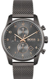 Hugo Boss Skymaster Grey Dial Grey Mesh Bracelet Watch for Men - 1513837 Authentic Buy Shop Now