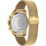 Hugo Boss Skymaster Black Dial Gold Mesh Bracelet Watch for Men - 1513838 Authentic Buy Shop Now