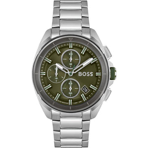 Hugo Boss Volane Grey Dial Silver Steel Strap Watch for Men - 1513951 Authentic Buy Shop Now