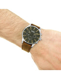 Hugo Boss Time One Black Dial Brown Leather Strap Watch for Men - 1513448 Authentic Buy Shop Now