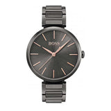 Hugo Boss Allusion Quartz Grey Dial Grey Steel Strap Watch For Men - 1502416 Authentic Buy Shop Now