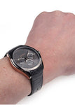 Hugo Boss Onyx Grey Dial Black Leather Strap Watch for Men - 1513366 Authentic Buy Shop Now