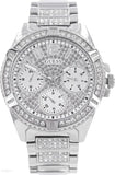 Guess Frontier Diamonds Silver Dial Silver Steel Strap Watch For Women - W1156L1 Authentic Buy Shop Now